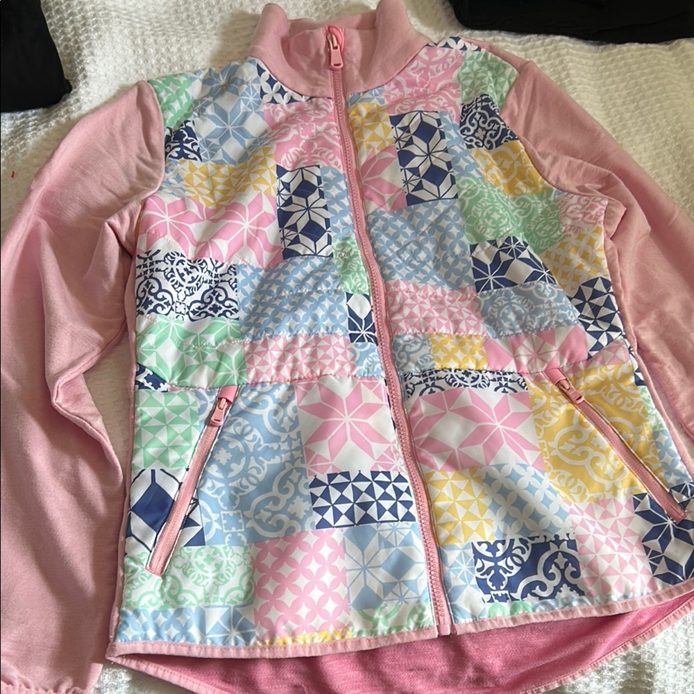 RLX Ralph Lauren Golf Patchwork Jacket - Pink Multicolor